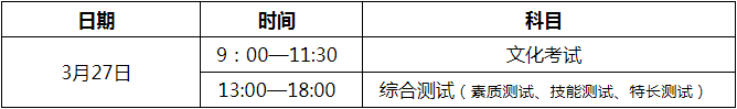 2021年四川建筑职业技术学院高职教育单独招生考试时间