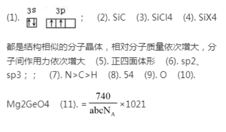 【2022高考真题训练】2021年湖南高考化学答案