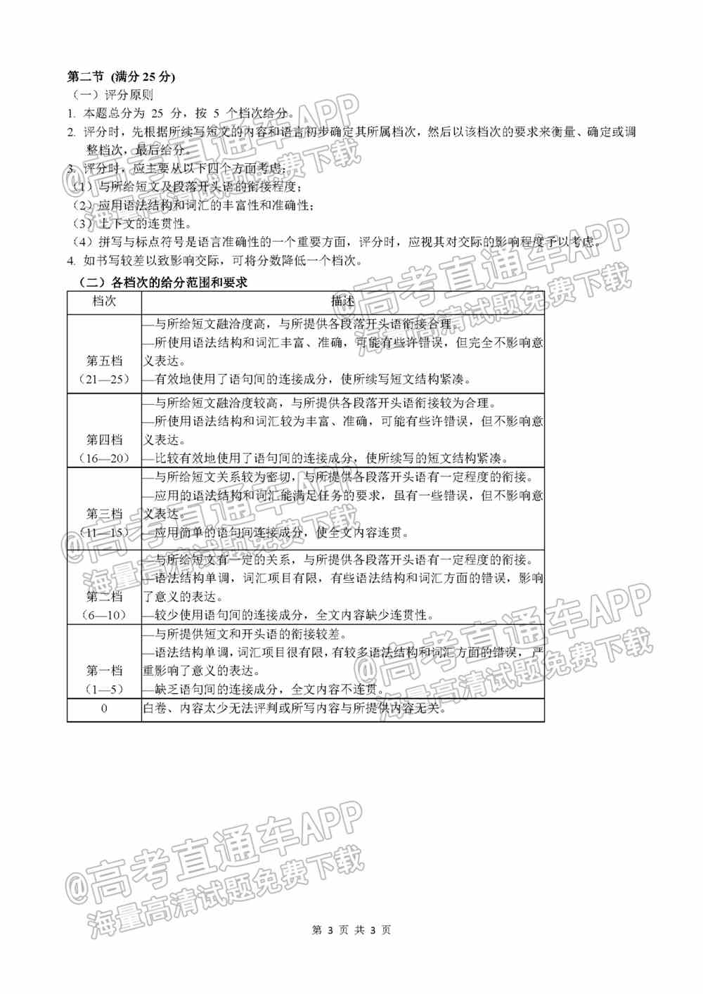 2022珠海一模试卷答案-广东珠海高三一模答案