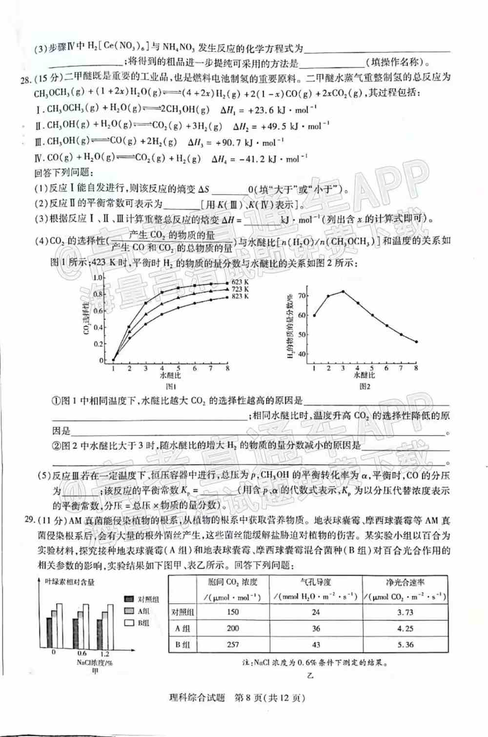 2022年许昌二模各科试卷及答案解析汇总（更新完毕）