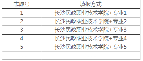 填报专业志愿