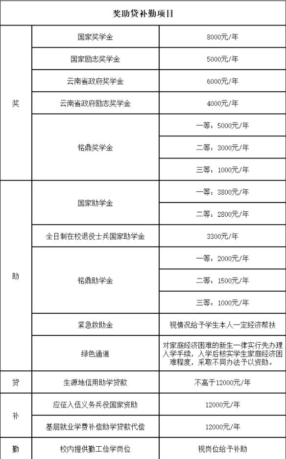 资助政策