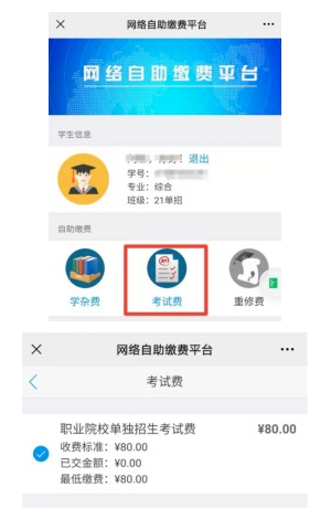 2022年湖南软件职业技术大学单招报考费缴纳