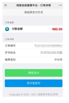 2022年湖南软件职业技术大学单招报考费缴纳