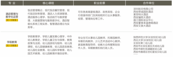 2022年西安科技大学高新学院综合评价招生专业一览表