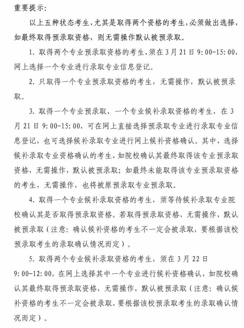 2022年上海市普通高校春季招生预录取及候补资格确认网上流程一览表