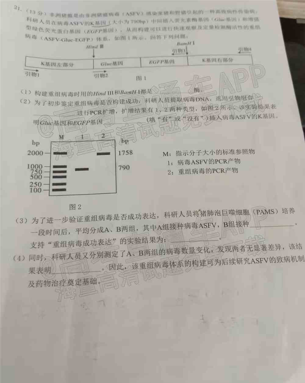 2022莆田二检各科试卷及答案解析汇总（更新完毕）