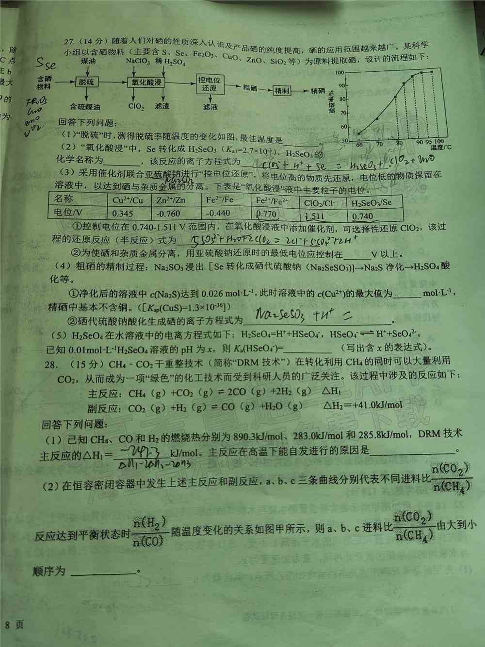 江西省重点中学盟校2022届高三第一次联考试题及答案-江西省重点中学盟校联考答案