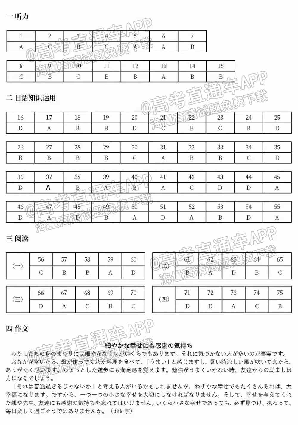 2022梅州一模各科答案及试题卷-广东梅州高三一模考试答案解析