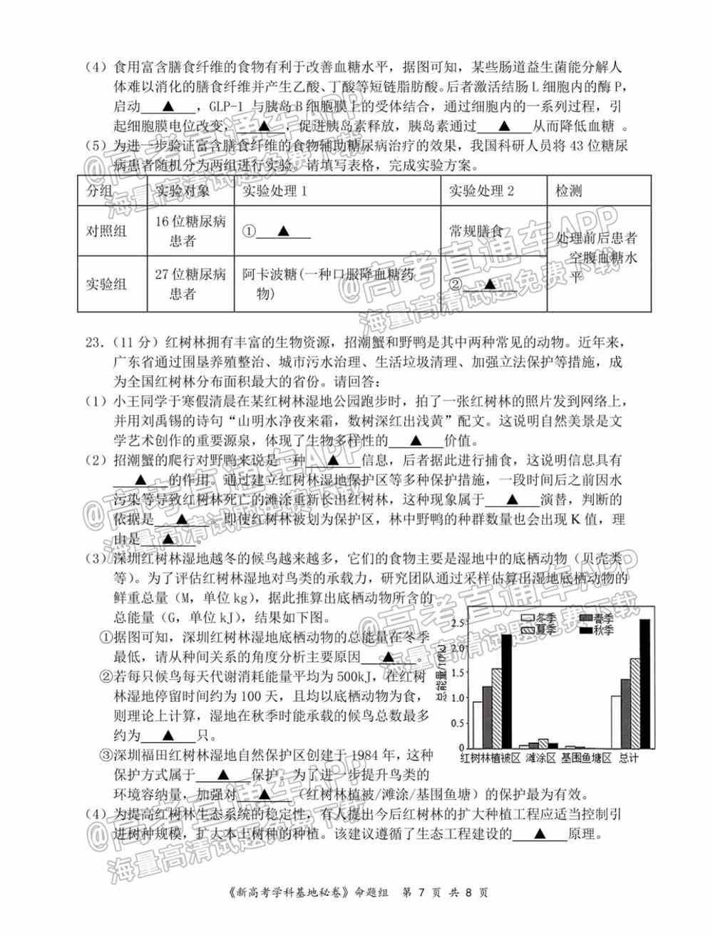 江苏省新高考基地学校2022届高三3月联考试题及答案
