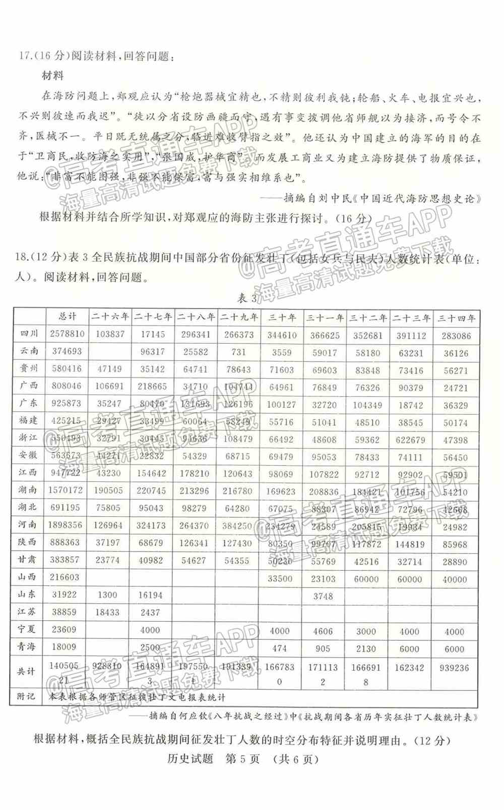 2022年济南市十一校高三2月联考试卷及答案-2022届高三济南十一校2月联考各科答案