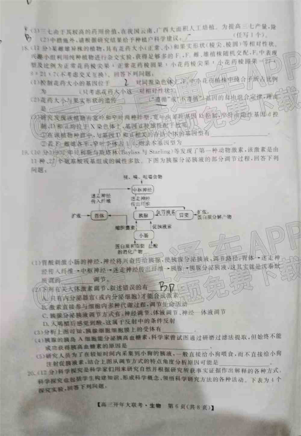 2022天一名校联盟高三大联考试卷及答案汇总-天壹名校联盟开年考答案
