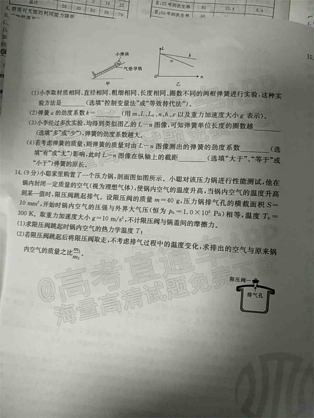 2022湖北高三2月调研各科试卷及答案-湖北省高三2月调考2022届试卷及答案