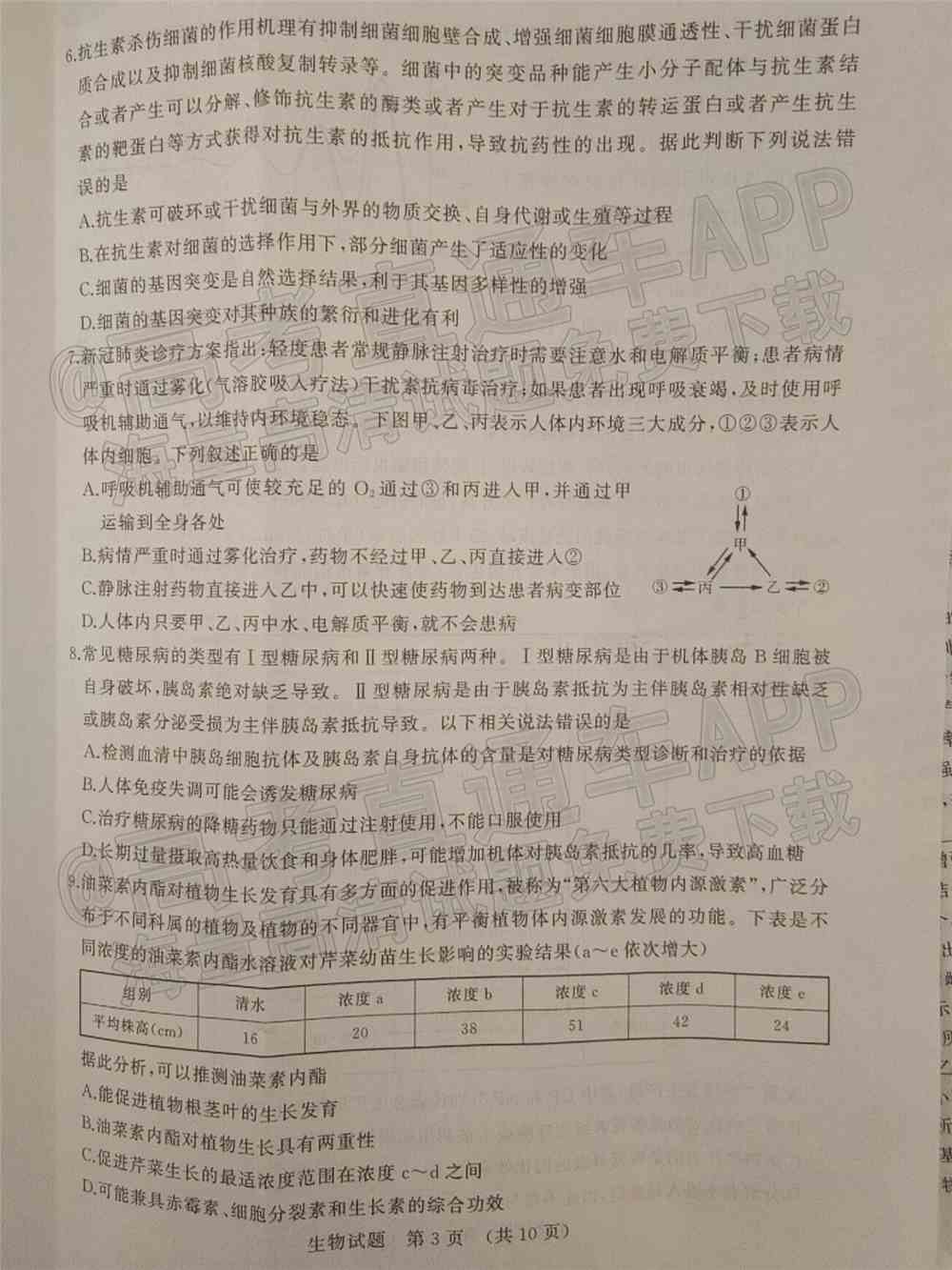 2022山东省高三2月联考试题及答案-山东省2022届高三2月联考答案