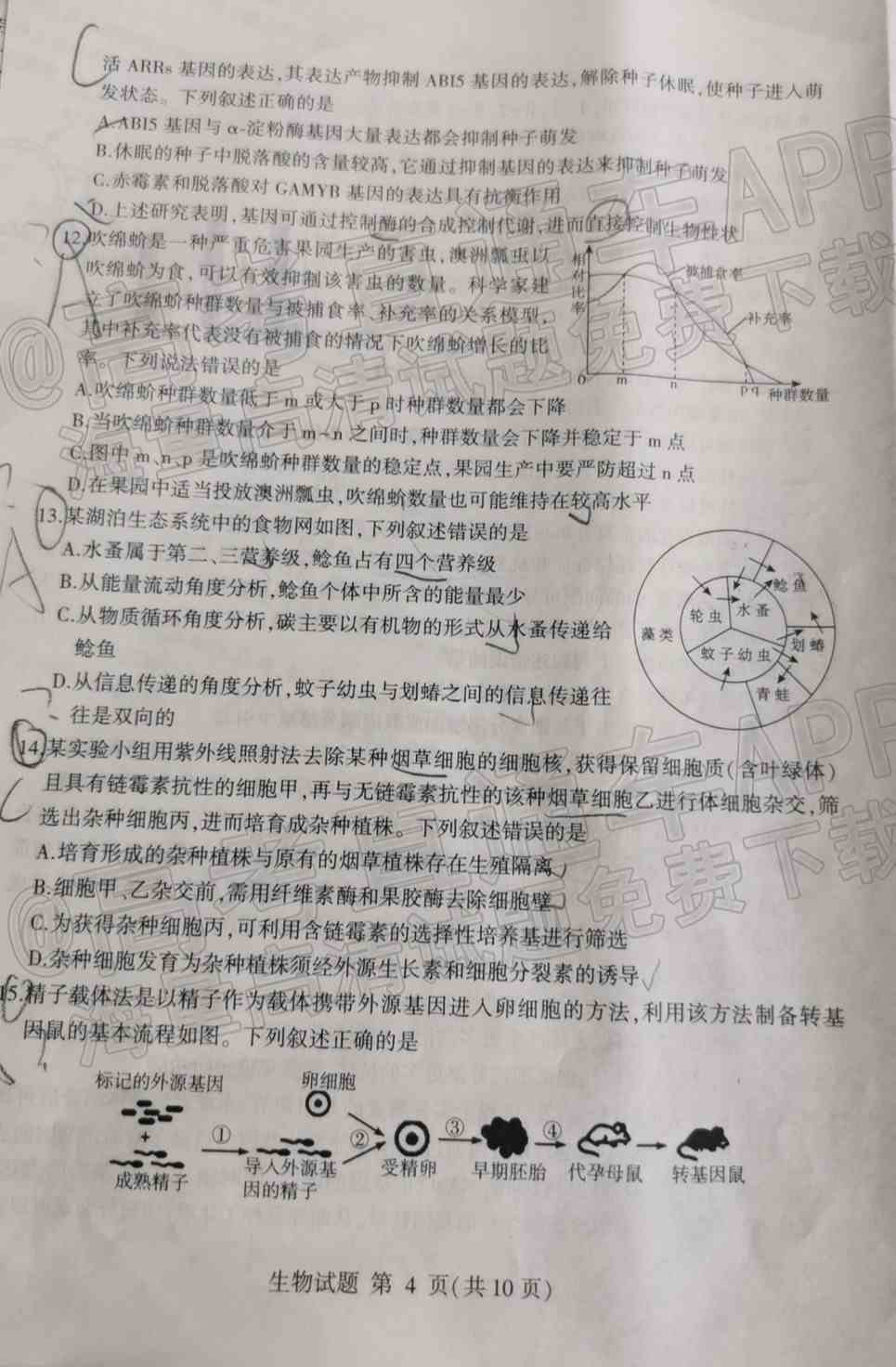 2022临沂高三一模各科试卷及参考答案-临沂一模2022答案及试卷