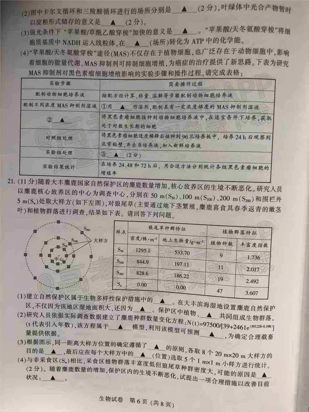 2022扬州高三一模-扬州一模2022试卷答案（含物理、化学、生物）（更新中）