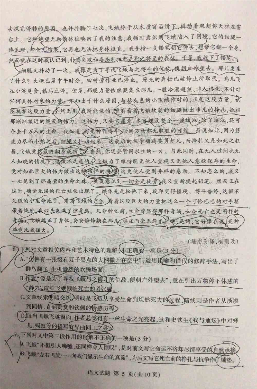 2022临沂高三一模各科试卷及参考答案-临沂一模2022答案及试卷