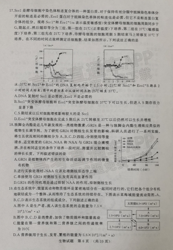 2022济南一模各科试题及答案-济南2022高三一模答案试卷汇总