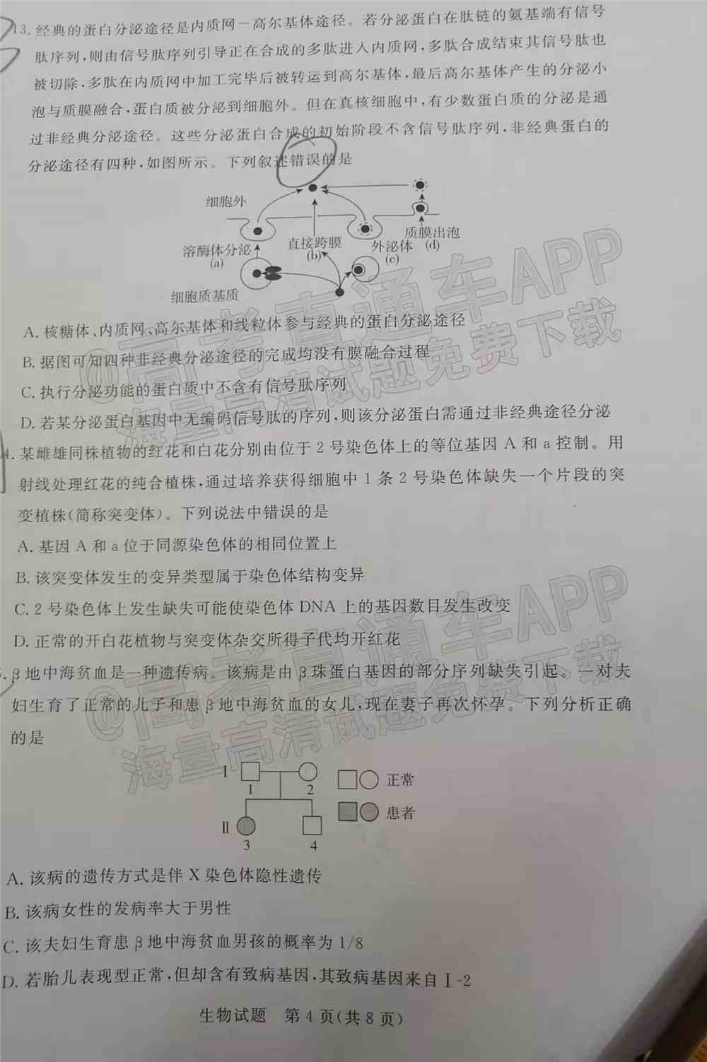 2022肇庆二模各科试题及答案汇总（已更新）