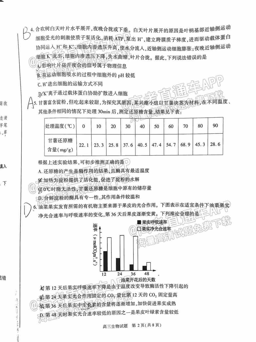 2022合肥一模各科试题及参考答案 汇总（全科目汇总）