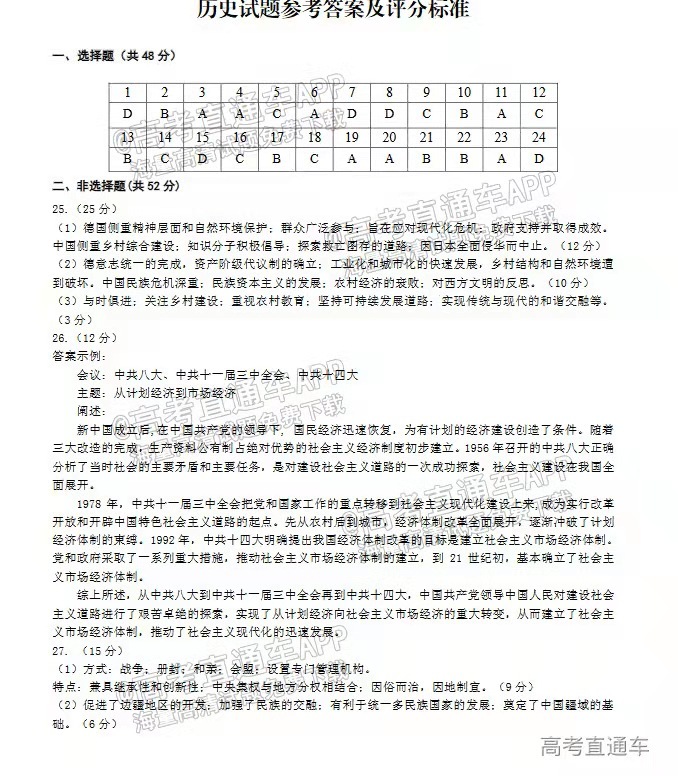 2022合肥一模各科试题及参考答案 汇总（全科目汇总）
