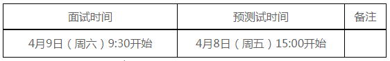 面试时间