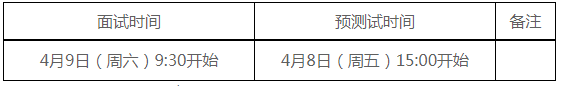 面试时间