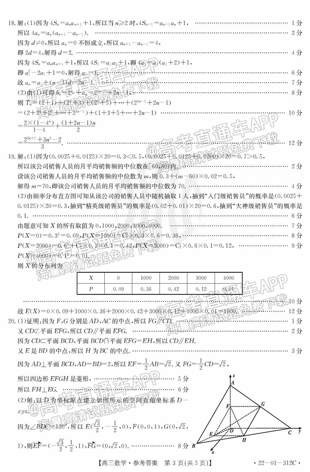 2022辽宁高三2月联考各科试题及参考答案汇总（答案全）