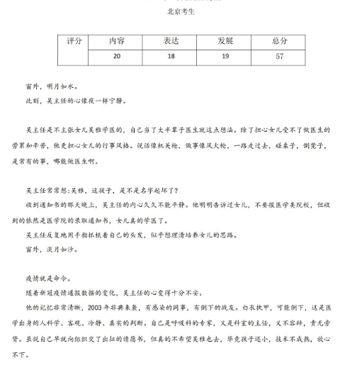 2021年北京卷<a href='/zhuanti/manfenzuowen/'>高考满分作文</a>：这，才是成熟的模样