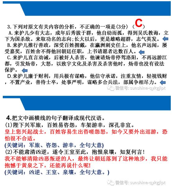 高考语文专题复习：文言文整体阅读方法