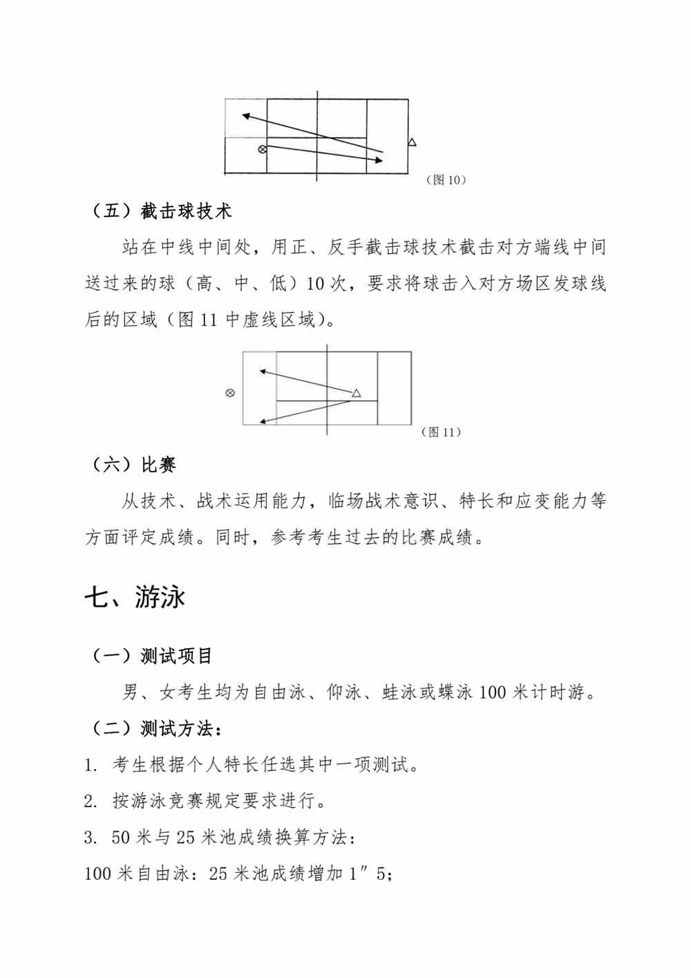 浙江2022年体育专业特招生专项测试和高水平运动队体育专项测试联考项目内容和要求