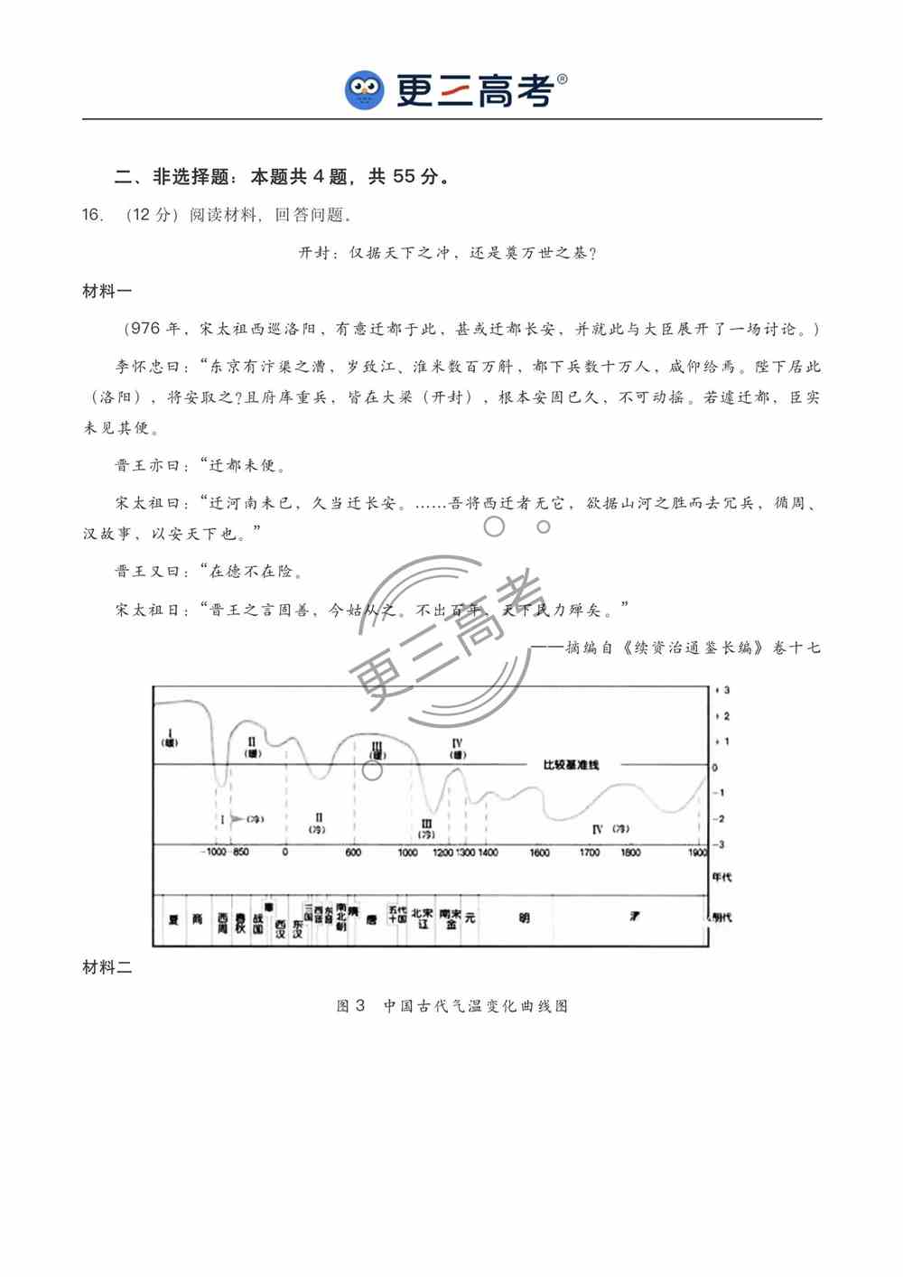 2021年山东高考历史真题｜山东2021年高考历史真题下载