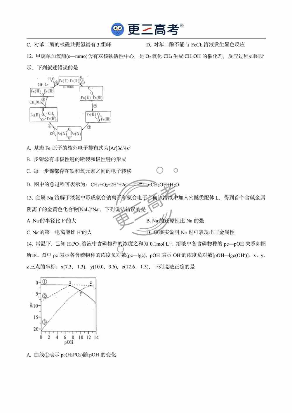 2021年湖北高考化学试题｜湖北2021年高考化学真题下载