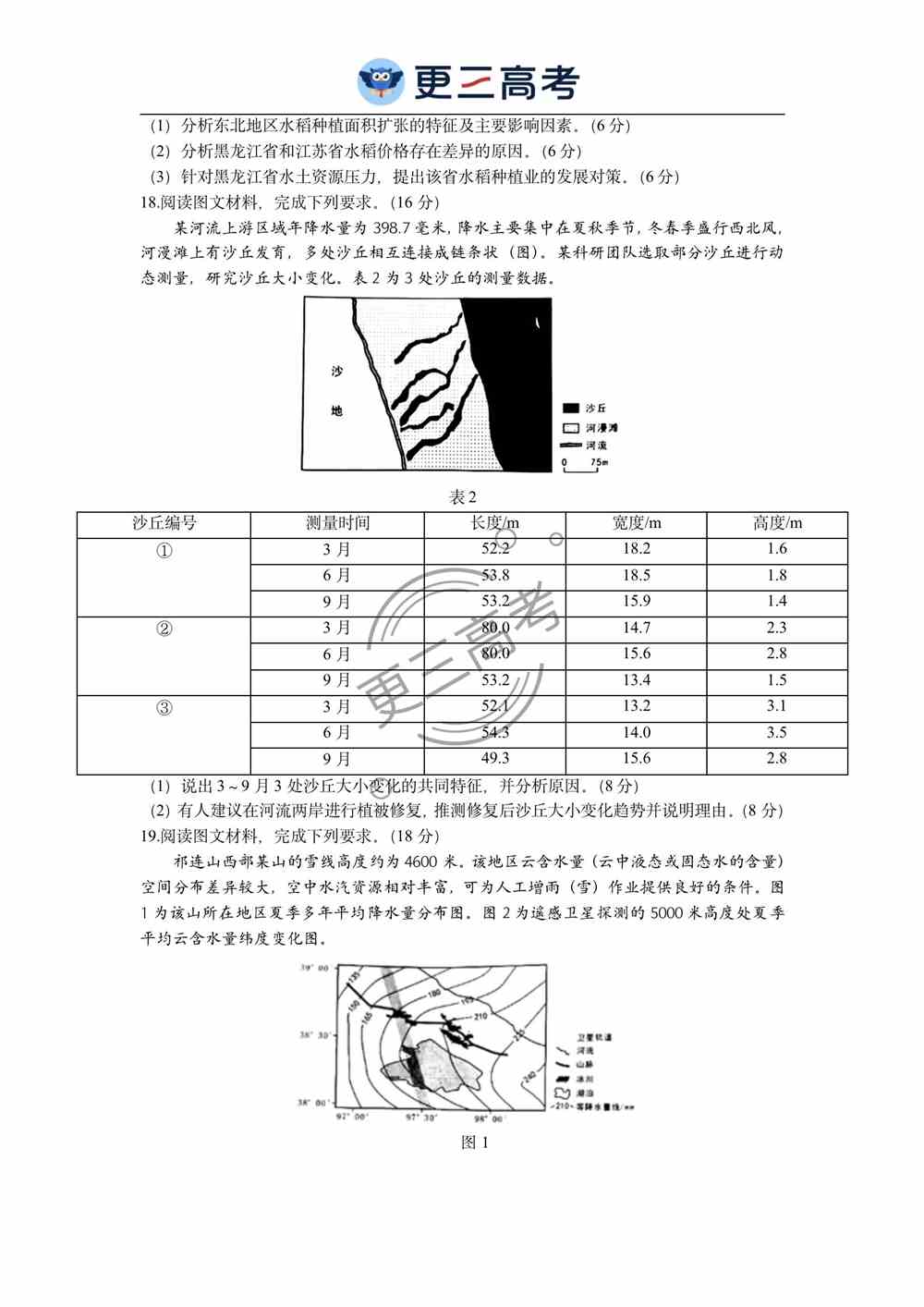 辽宁2021年高考地理真题｜2021年辽宁高考地理试卷下载