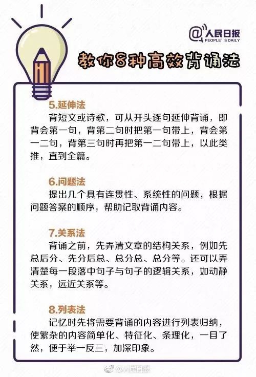 高三超实用的50条行动清单+8种高效背诵法，各类考试都用得到！