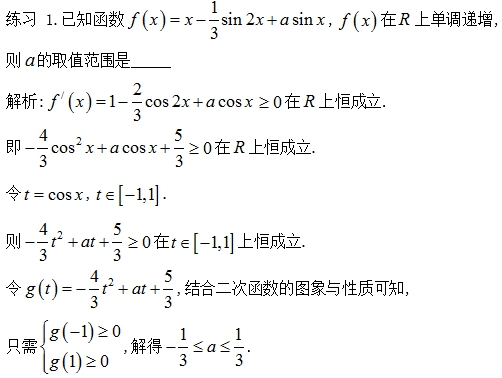 高中数学遇到三角函数与导数命题点，你如何应对？
