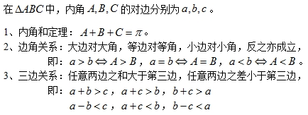 数学干货 | 高中三角形中的常见结论，打好基础好做题！