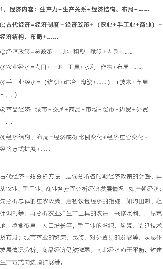 高中历史 | 万能公式来了！会学你就多学点~