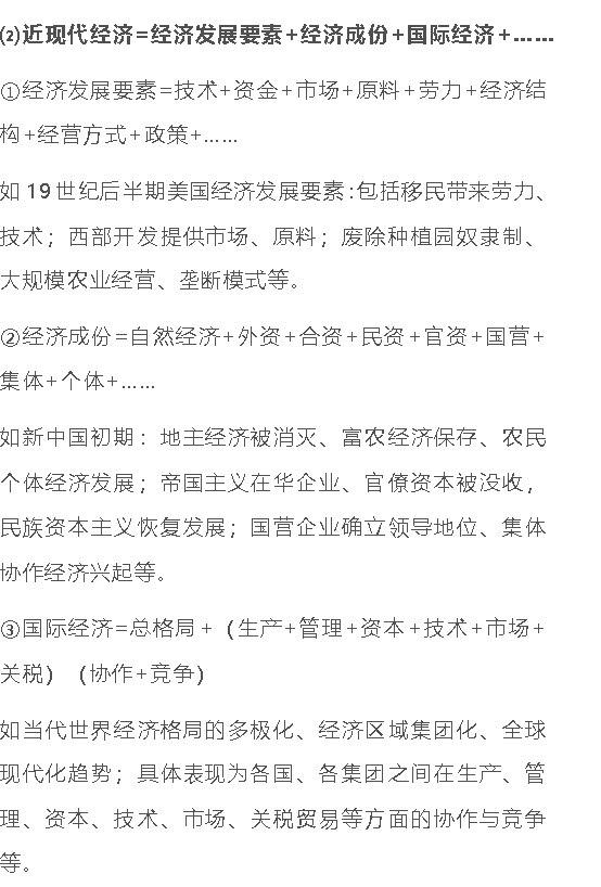 高中历史 | 万能公式来了！会学你就多学点~
