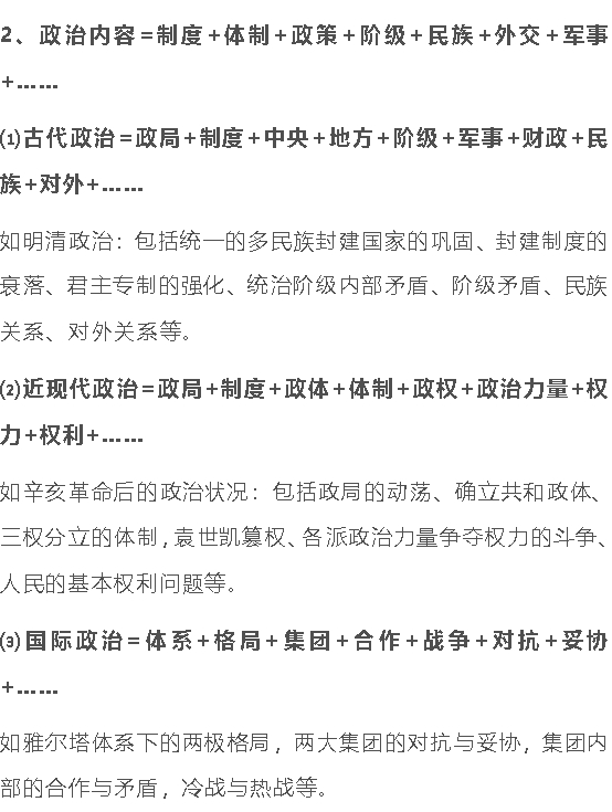 高中历史 | 万能公式来了！会学你就多学点~