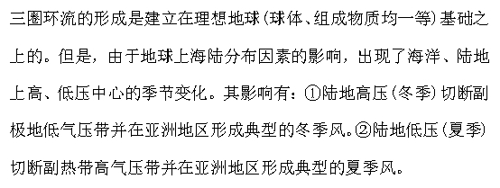 高中地理 | 大气环流和气候知识点汇总